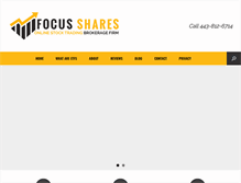 Tablet Screenshot of focusshares.com